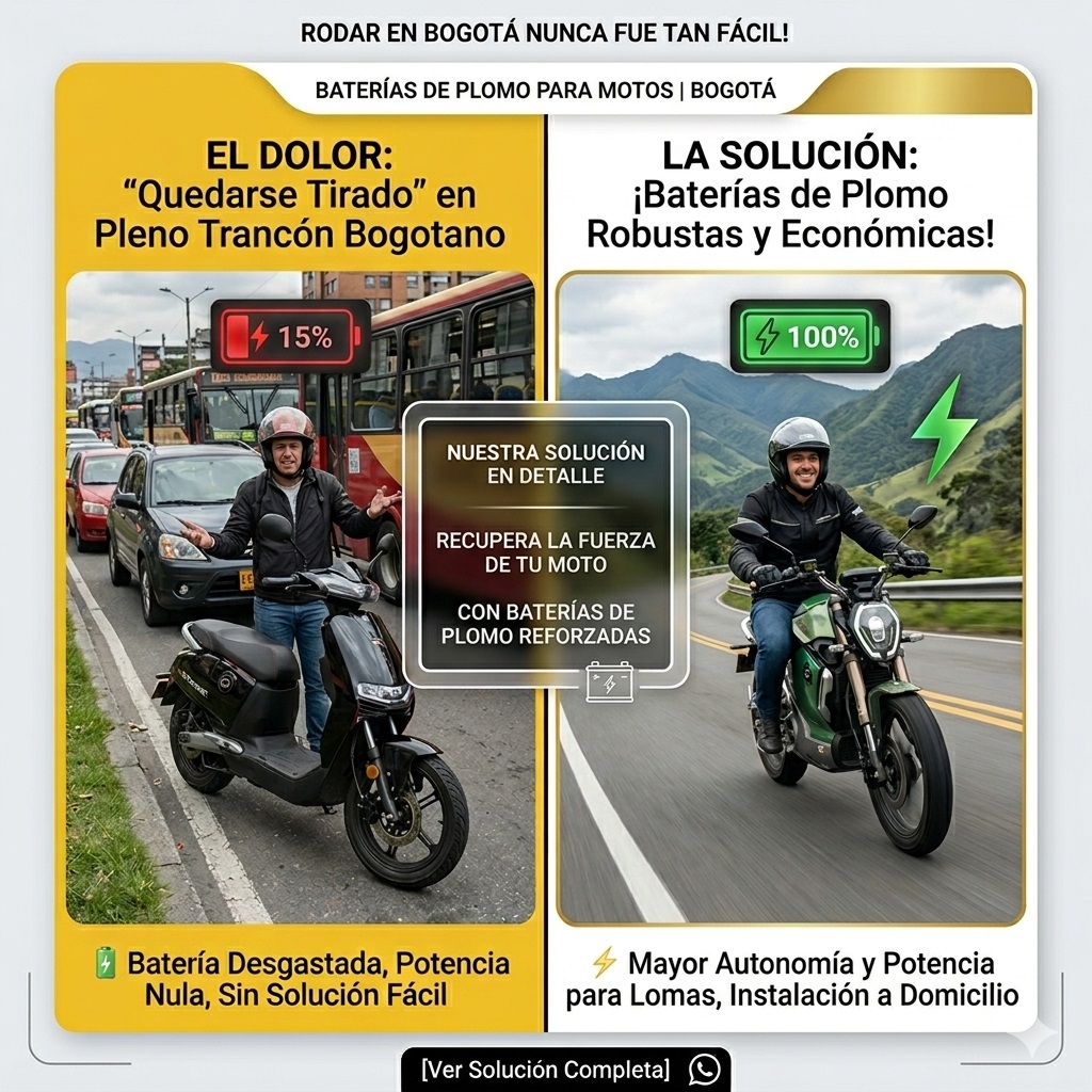 Baterías para Motos Eléctricas en Bogotá